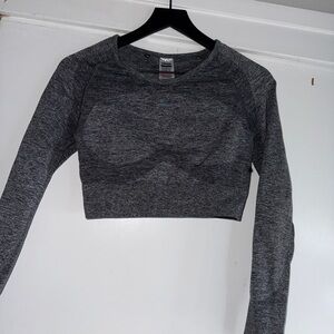 Gymshark Grey Long Sleeve Women's Cropped Top